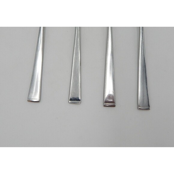 Stainless Steel Japan Dessert Salad Forks Rose Accented Motif Handle Flatware 4P - Picture 2 of 9